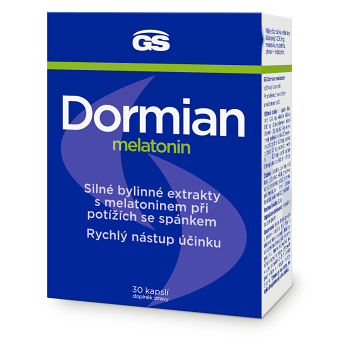 GS Dormian melatonin 30 kapslí (Na spánek) - Vícesložkové