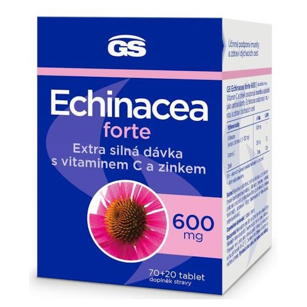 Levně GS Echinacea forte 600 mg 70 + 20 tablet