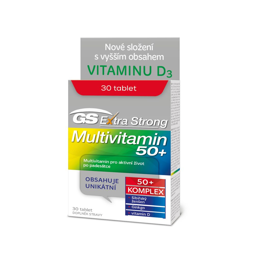 GS Extra Strong multivitamin 50+, 30 tablet