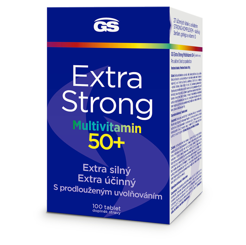 E-shop GS Extra strong multivitamin 50+ 100 tablet