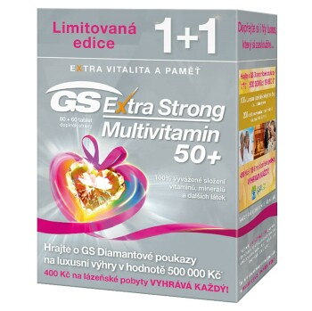 GS Extra Strong Multivitamin 50+ 60+60 tablet dárek 2017