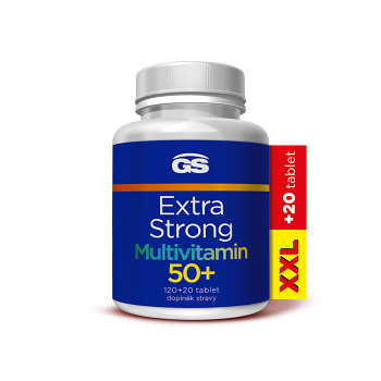 GS Extra Strong Multivitamin 50+ XXL 120 + 20 tablet (Vitamíny na imunitu) - Vícesložkové, Postupné uvolňování