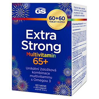 GS Extra strong multivitamin 65+ 60 tablet + 60 kapslí NAVÍC (Multivitamíny) - Vícesložkové