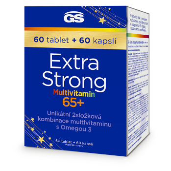 GS Extra strong multivitamin 65+  60 tablet + 60 kapslí (Vitamíny na imunitu) - Vícesložkové, Postupné uvolňování
