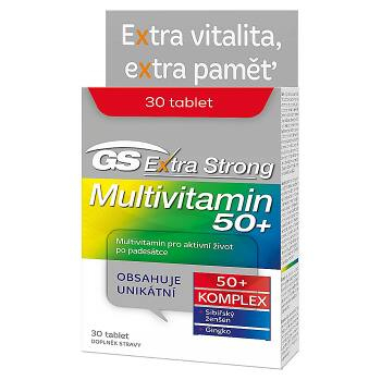 GS Extra Strong pro věk 50+ Multivitamin 30 tablet