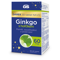 GS Ginkgo 60 mg s hořčíkem 90 + 30 tablet NAVÍC