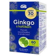 GS Ginkgo 60 mg s hořčíkem 90 + 30 tablet NAVÍC