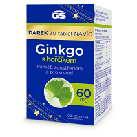 GS Ginkgo 60 mg s hořčíkem 90 + 30 tablet NAVÍC