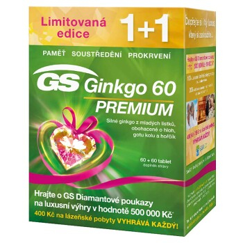 GS Ginkgo 60 Premium 60+60 tablet dárek 2017
