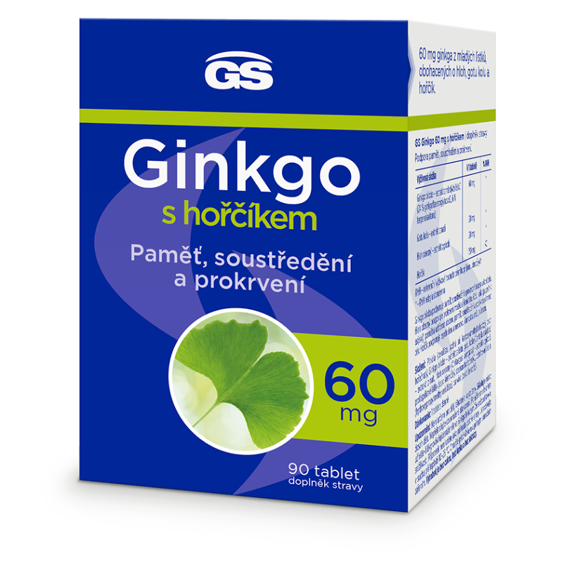 E-shop GS Ginkgo 60 mg s hořčíkem 90 tablet