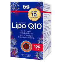 GS Koenzym lipo Q10 100 mg 60 + 10 kapslí NAVÍC
