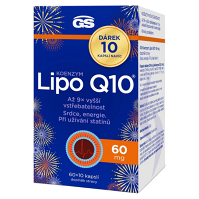 GS Koenzym lipo Q10 60 mg 60 + 10 kapslí NAVÍC