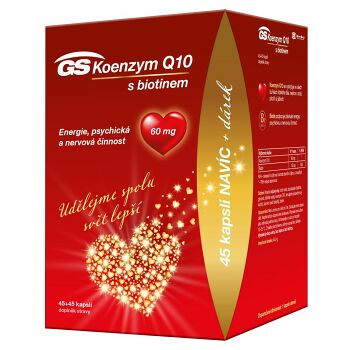 GS Koenzym Q10 60 mg 45 + 45 kapslí ZDARMA