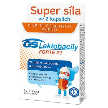 GS Laktobacily Forte21 40 kapslí