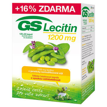 GS Lecitin 1200 mg 120 + 20 kapslí ZDARMA