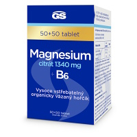 GS Magnesium citrát 1340 mg + B6 50 + 50 tablet