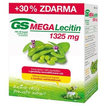 GS MEGA Lecitin 1325 mg 100 + 30 kapslí ZDARMA