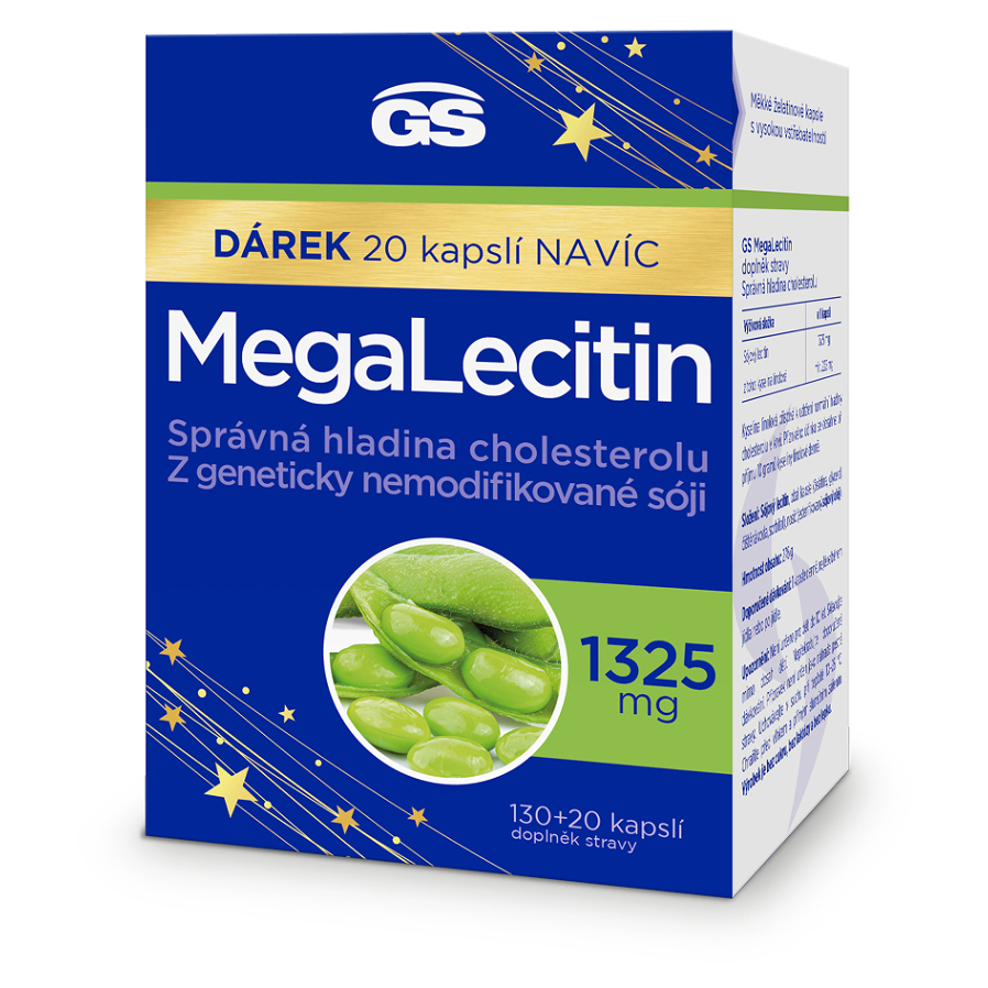 GS MegaLecitin 130 + 20 kapslí NAVÍC