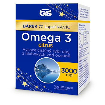 GS Omega 3 citrus 100 + 70 kapslí NAVÍC