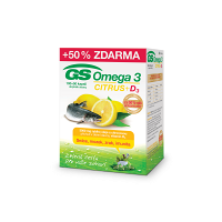 GS Omega 3 Citrus + D3 100 + 50 kapslí ZDARMA