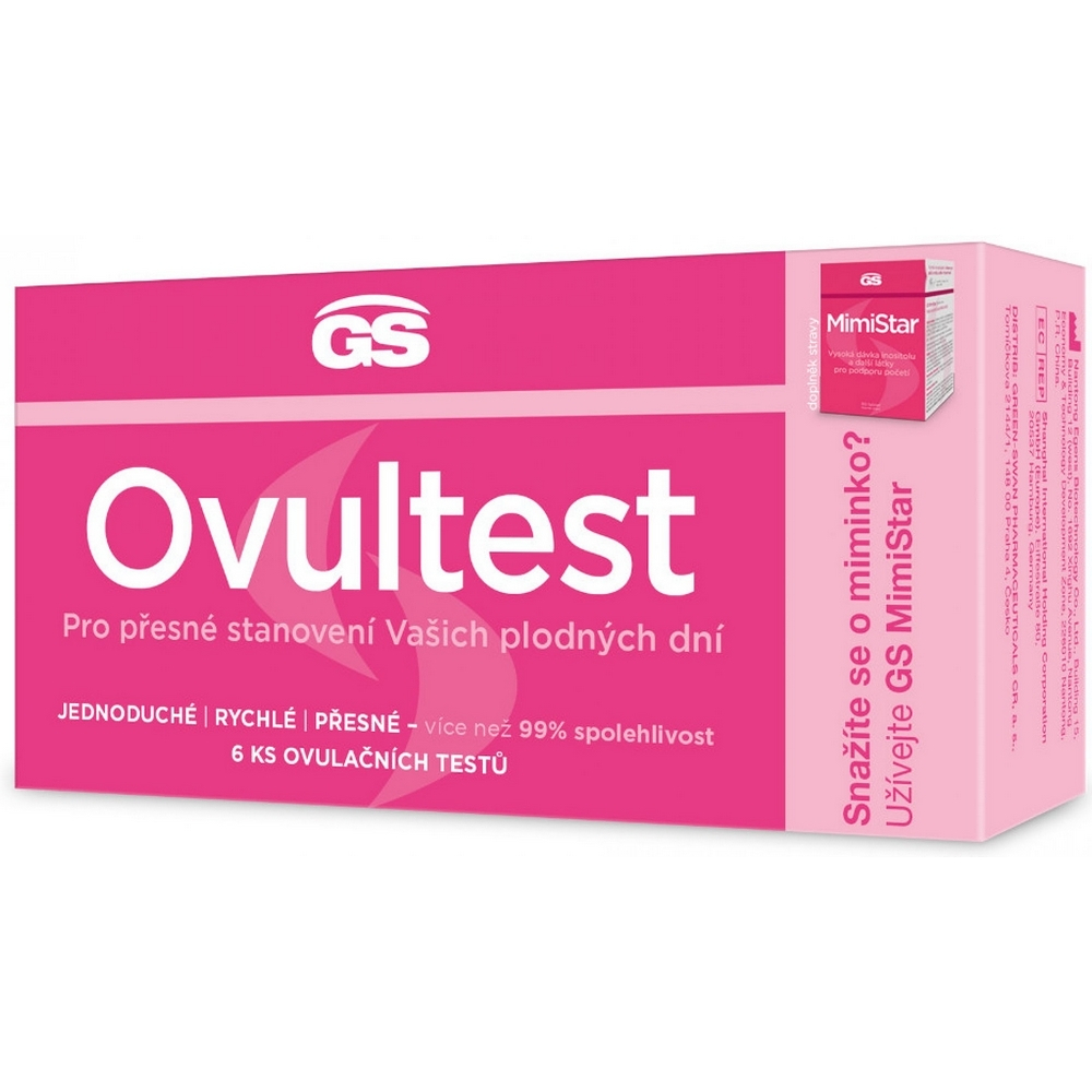 E-shop GS Ovultest ovulační testy 6 kusů
