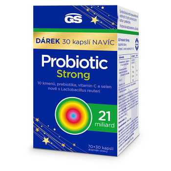 GS Probiotic strong 70 + 30 kapslí NAVÍC, poškozený obal (Vitamíny na imunitu) - Vícesložkové