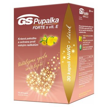 GS Pupalka forte s vitaminem E 70 + 30 kapslí ZDARMA