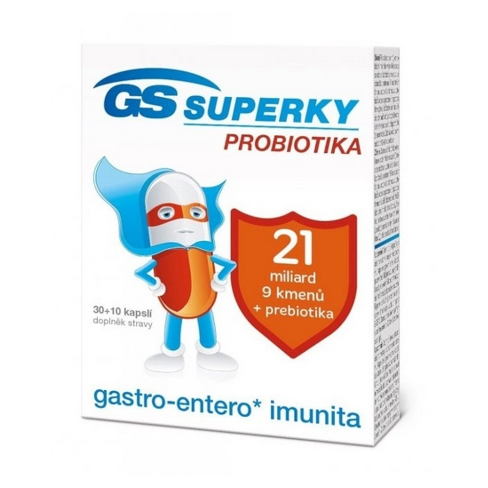 Levně GS Superky probiotika 30 + 10 kapslí ZDARMA