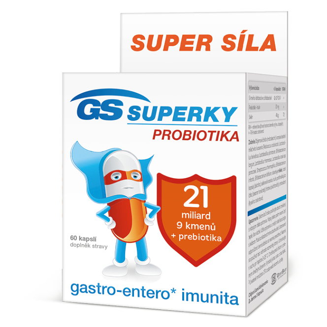 GS Superky probiotika 60 kapslí