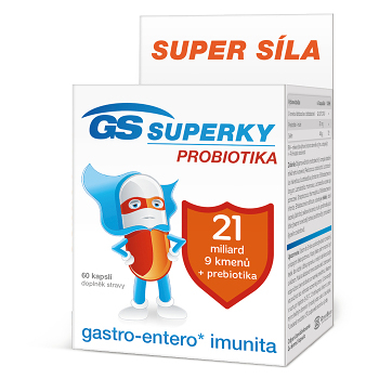 GS Superky probiotika 60 kapslí (Probiotika a laktobacily) - Vícesložkové