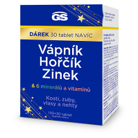 GS Vápník + hořčík + zinek 130 + 30 tablet NAVÍC