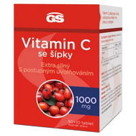 GS Vitamin C 1000 mg se šípky 50 + 10 tablet