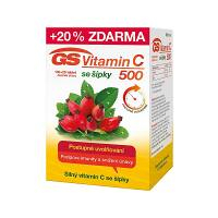GS Vitamin C 500 se šípky 100+20 tablet ZDARMA