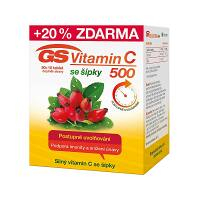 GS Vitamin C 500 se šípky 50 + 10 tablet ZDARMA