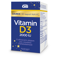GS Vitamin D3 2000 IU 90 + 30 kapslí NAVÍC