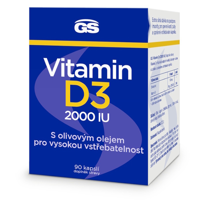 GS Vitamin D3 2000 IU 90 kapslí