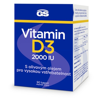 GS Vitamin D3 2000 IU 90 kapslí (Vitamíny na imunitu) - Jednosložkové