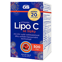 GS Vitamin Lipo C 500 mg se šípky 90+20 kapslí NAVÍC