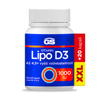 GS Vitamin Lipo D3 1000 IU XXL 60 + 20 kapslí