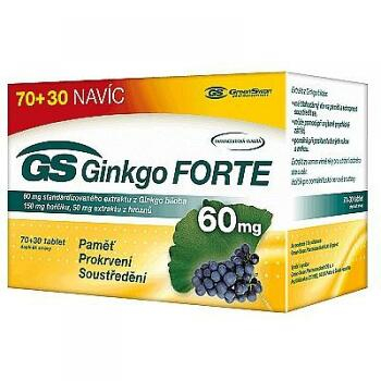 GS Ginkgo FORTE 60 mg 70+30 tablet ZDARMA