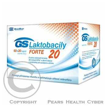 GS Laktobacily Forte20 cps. 60+20