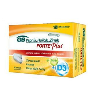 GS Vápník Hořčík Zinek Forte Plus 100 + 30 tablet