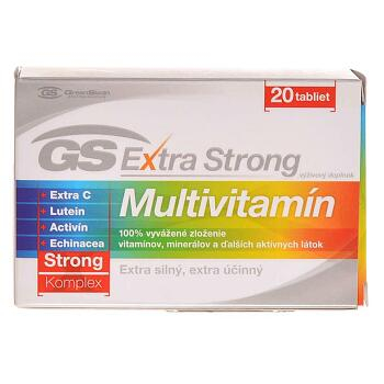 GS Extra Strong Multivitamin 20 tablet VÝPRODEJ exp. 06. 02. 2019
