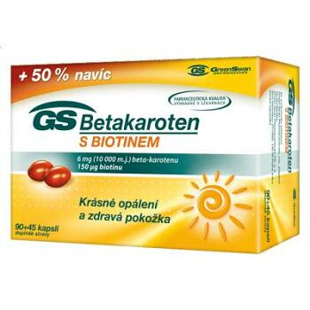 GS Betakaroten s biotinem 90 + 45 kapslí ZDARMA