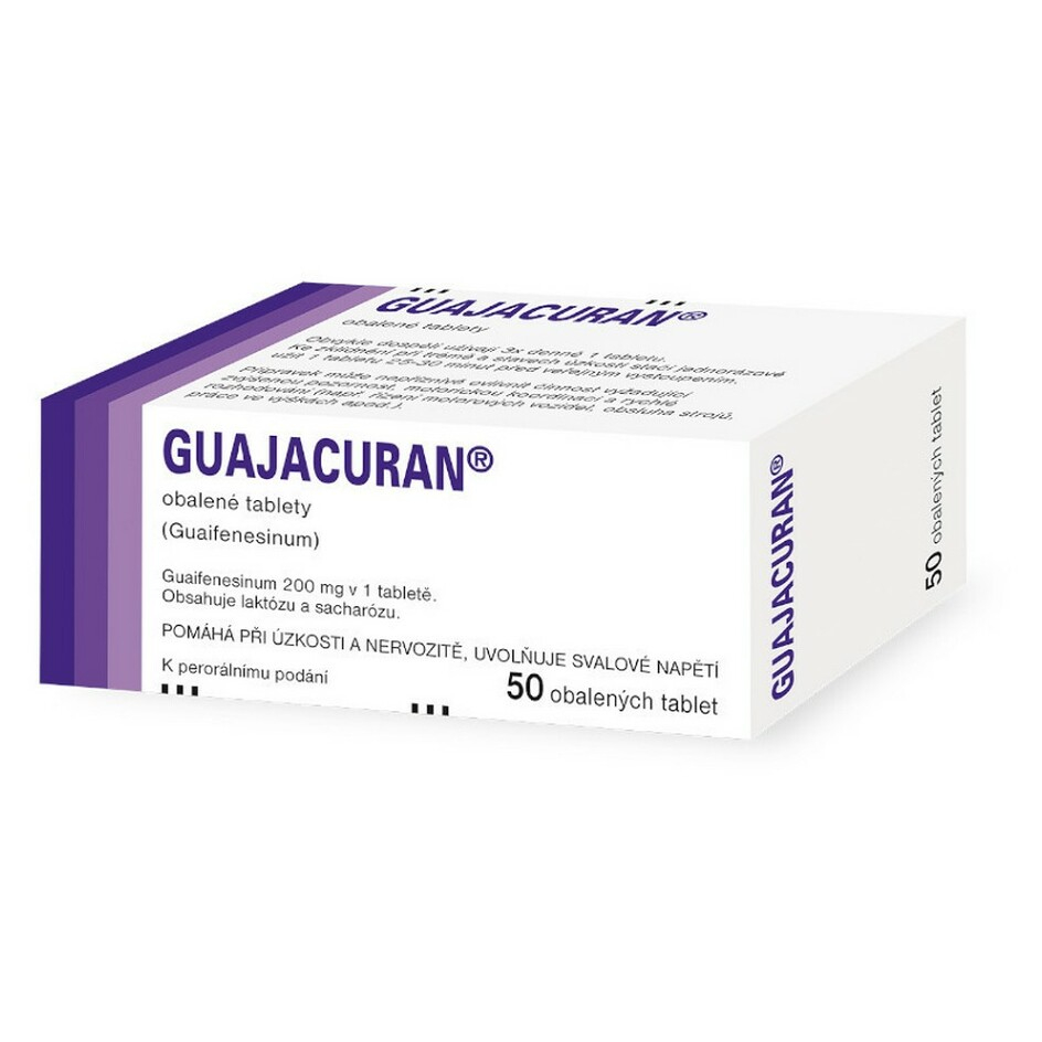 Levně GUAJACURAN 200 mg obalené tablety 50 kusů