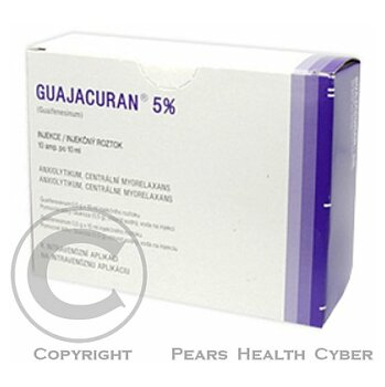 GUAJACURAN 5%  10X10ML/0.5GM Injekční roztok