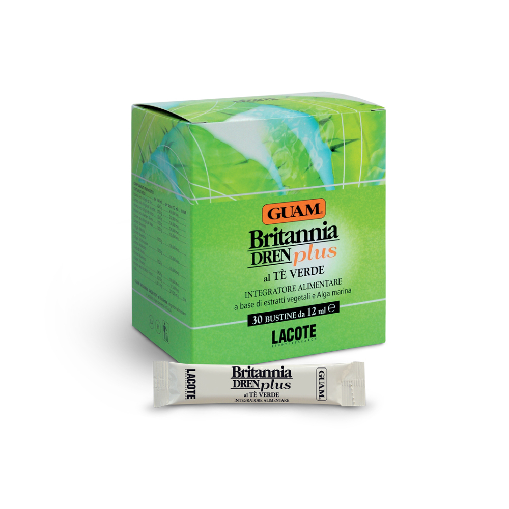E-shop ﻿GUAM Britannia dren plus se zeleným čajem 30 sáčků