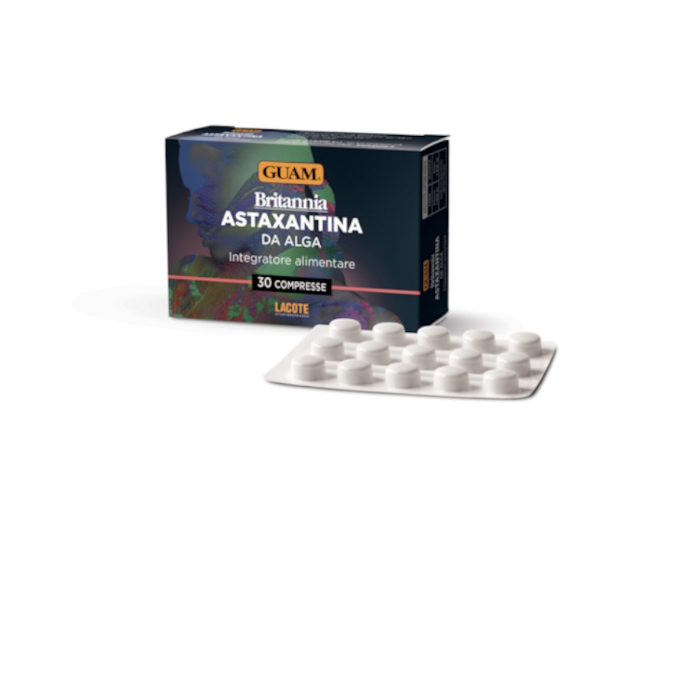 E-shop GUAM Brittania astaxantin da alga přírodní antioxidant 30 tablet