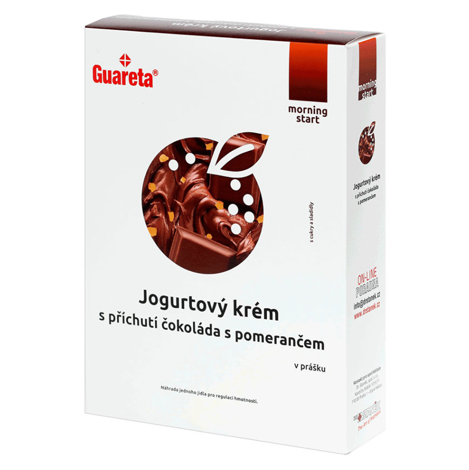 E-shop GUARETA Jogurtový krém s příchutí čokoláda s pomerančem 3 porce