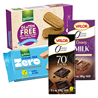 GULLÓN Sušenky a VALOR Čokolády